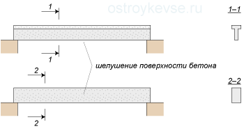 Шелушение поверхности бетона