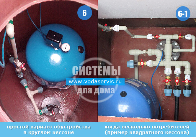 что внутри квадратного и круглого кессонов