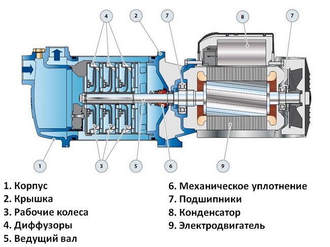 Устройство центробежного насоса