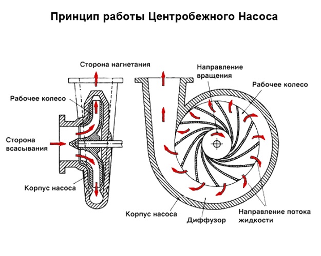 Принцип работы насоса
