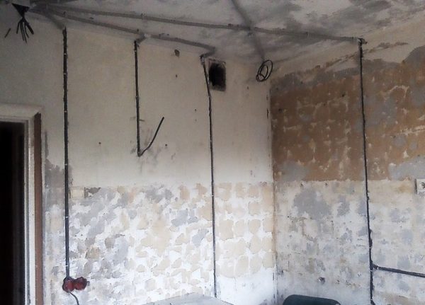 Разводка электрики в ванной комнате